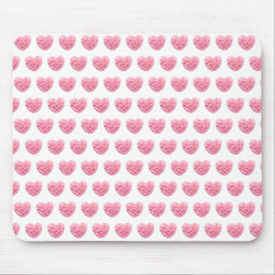Tapis De Souris Pad de souris de coeur rose