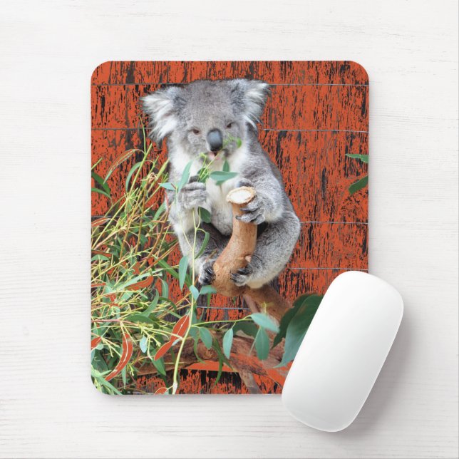 Tapis De Souris Pad de souris Koala Snack Time (Avec souris)