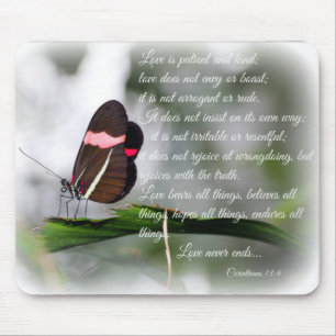 Tapis De Souris Pad de souris / L'amour est patient...