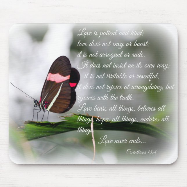 Tapis De Souris Pad de souris / L'amour est patient... (Devant)