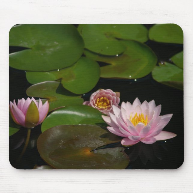Tapis De Souris Pad de souris Nénuphars Lotus Rose (Devant)