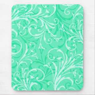 Tapis De Souris Pad de souris vert ornemental