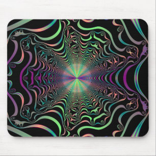 Tapis De Souris Pad de souris Web fractal Pastel Abstrait