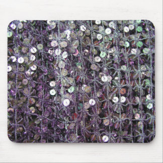 Tapis De Souris Paillettes et perles pourpres