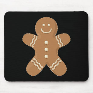 Tapis De Souris Pain d'épices Homme Cookie Biscuit Fun Nourriture 