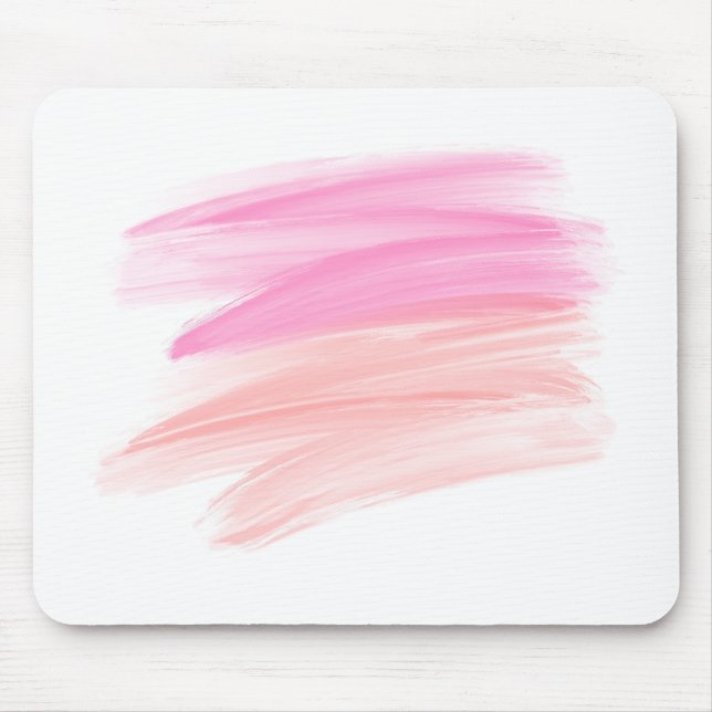 Tapis De Souris Paint Pink et Peach Smeer (Devant)
