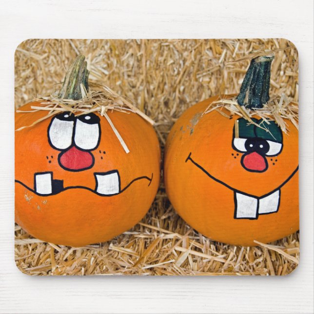 Tapis De Souris Paire De Citrouilles (Devant)