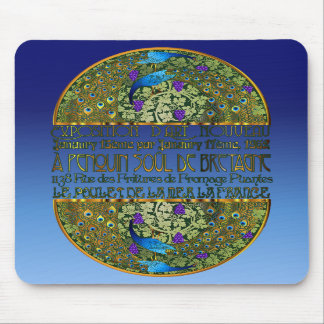 Tapis De Souris Paires Mousepad de paon