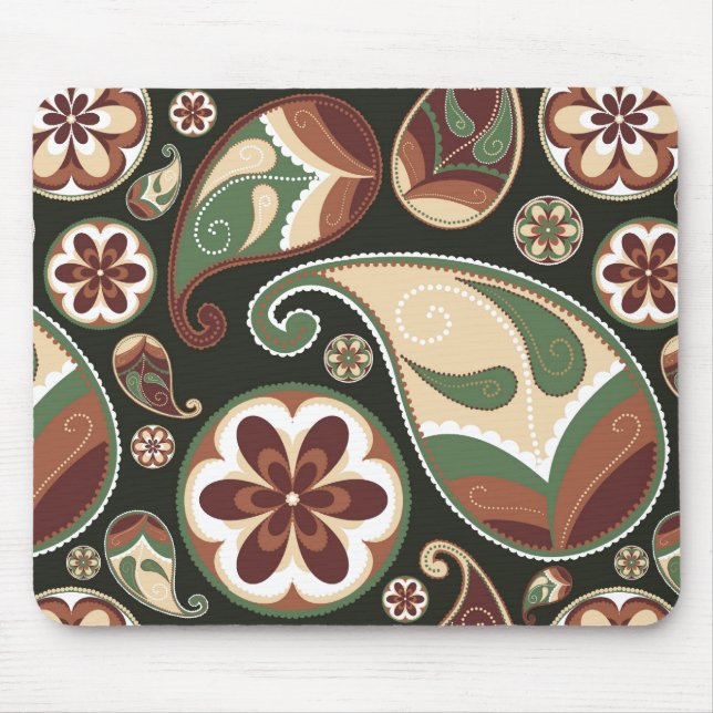 Tapis De Souris Paisley & Floral Mousepad (Devant)