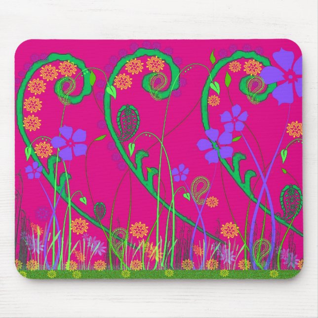 Tapis De Souris Paisley Garden Mousepad (Devant)