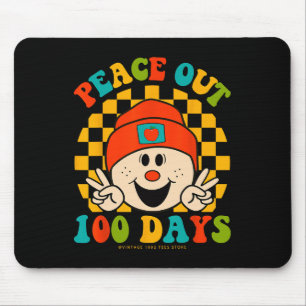 Tapis De Souris Paix 100 Jours D'Enseignant Étudiant Yeux