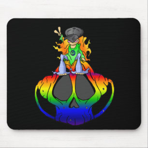 Tapis De Souris Paix, amour et roche et petit pain
