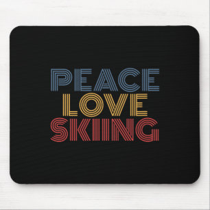 Tapis De Souris Paix Amour Ski