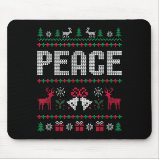 Tapis De Souris Paix Je viens en paix Couple assorti Merry C hideu