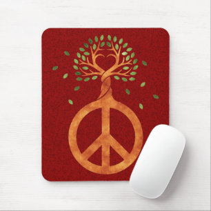 Tapis De Souris Paix Pour Les Arbres - Coeur D'Énergie Fleurie 1