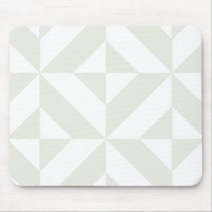 Tapis De Souris Pale Gray Geometric Deco Cube Pattern