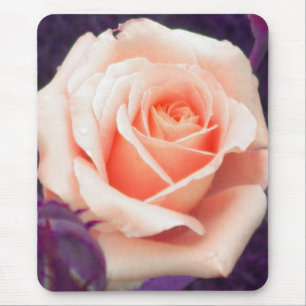 Tapis De Souris Pale Peach Rose Mouse pad