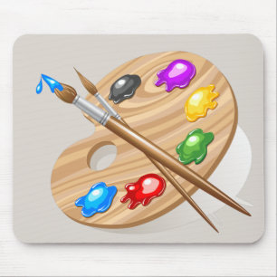 Tapis De Souris Palette Artiste
