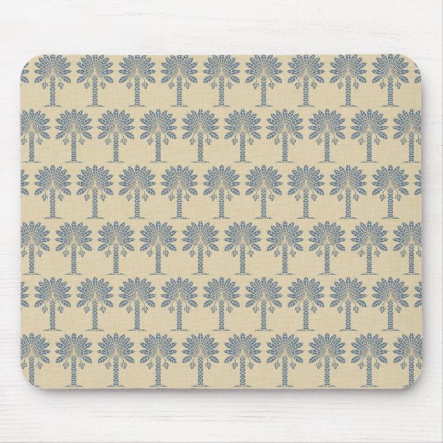 Tapis De Souris Palm Moods Bleu Cachemire (Devant)