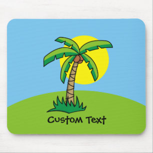 Tapis De Souris Palm Tree Cartographié Souris