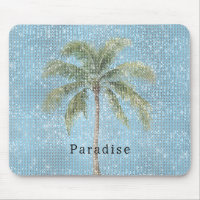 Palmier Tropical Ciel Bleu Étincelle