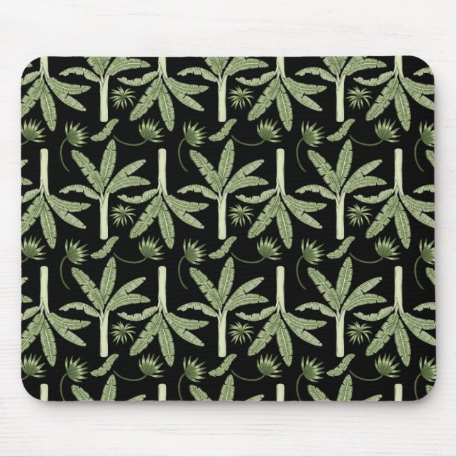 Tapis De Souris palmiers tropicaux sans couture motif (Devant)