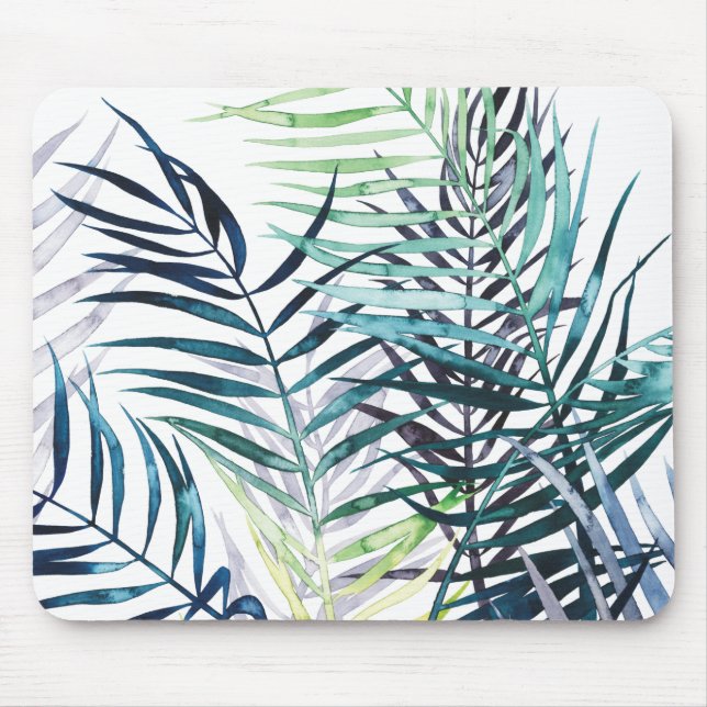 Tapis De Souris Palmiers Twilight - Feuilles tropicaux (Devant)