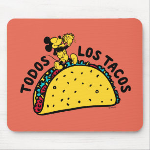 Tapis De Souris Pancarte Mickey Mouse Tous Les Tacos