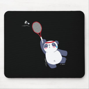 Tapis De Souris Panda Bear Joueur Badminton Singles Doubles Ace An