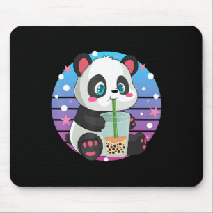 Tapis De Souris Panda Boba Tea Buble Tea Anime Kawaii Neko