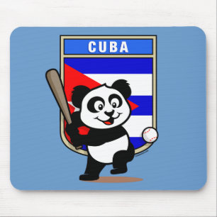 Tapis De Souris Panda Cuba de baseball