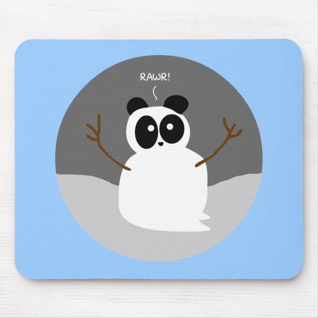 Tapis De Souris Panda de neige (Devant)