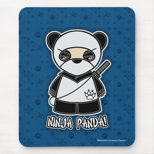 Tapis De Souris Panda de Ninja ! Mousepad (Devant)