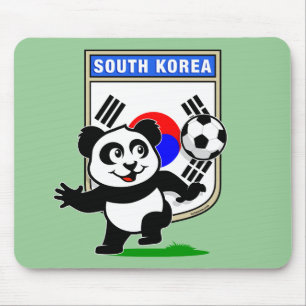 Tapis De Souris Panda du football de la Corée du Sud