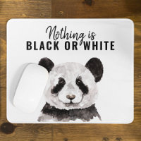 Panda Funky Moderne Noir Et Blanc Avec Citation