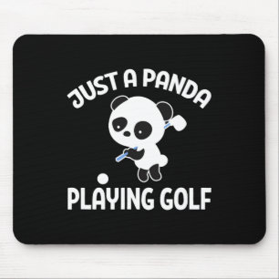 Tapis De Souris Panda golfeur jouant au golf juste un panda jouant
