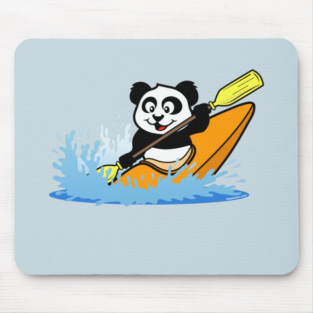 Tapis De Souris Panda Kayak (Devant)