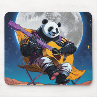 Tapis De Souris Panda Lecture Guitare Pad Souris, Accessoires De B
