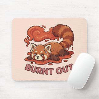 Tapis De Souris Panda roux adorable "Épuisé" – Jolie esthétique fo