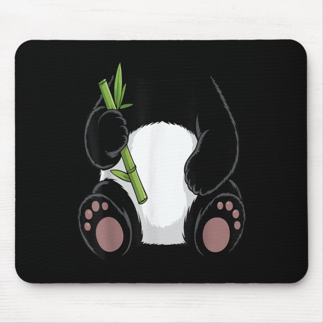 Tapis De Souris Panda Shirt Adult Kids Men Women Panda Bear Costum (Devant)