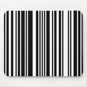 Tapis De Souris Panier de la souris à code-barres noir