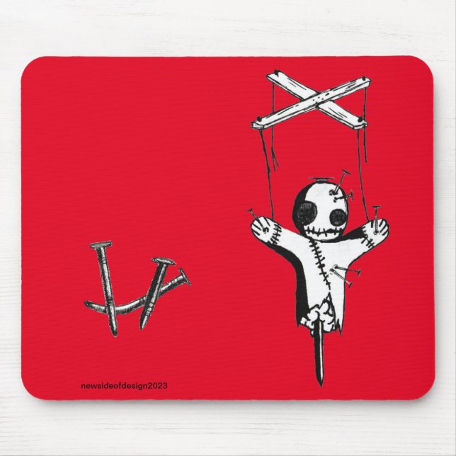 Tapis De Souris Panier de la souris à poupée rouge (Devant)
