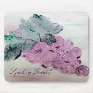 Tapis De Souris Panier de la souris de raisins de courge