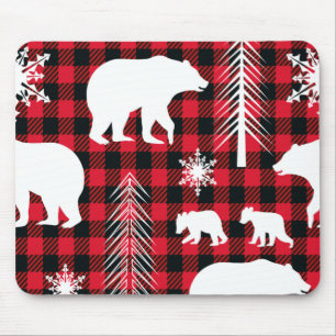 Tapis De Souris Panier de la souris Motif Ours de Noël