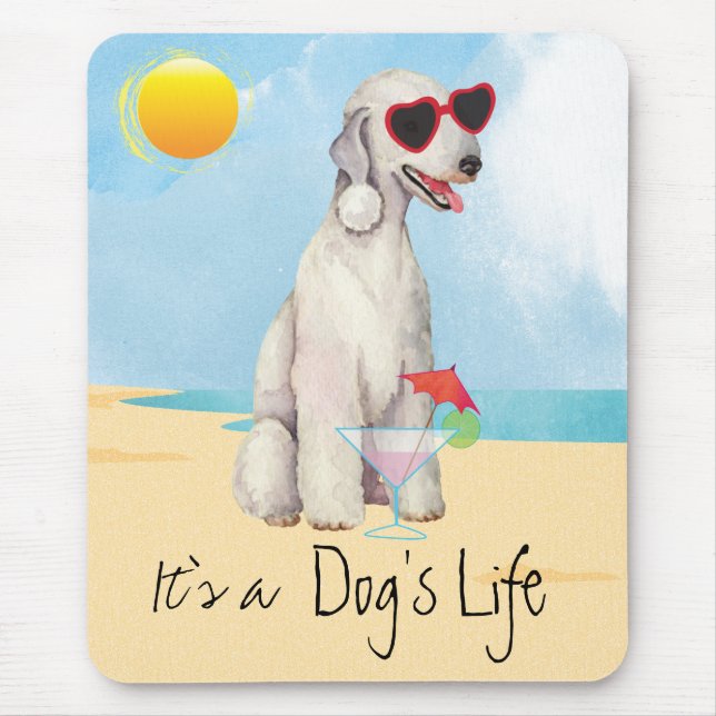 Tapis De Souris Panier de souris Bedlington Terrier (Devant)