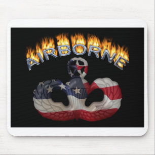 Tapis De Souris Panier de souris-cadeau en flammes
