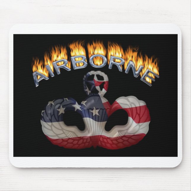 Tapis De Souris Panier de souris-cadeau en flammes (Devant)