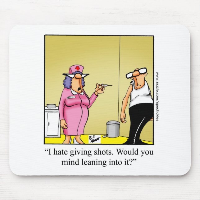 Tapis De Souris Panier de souris infirmière/Humour Médicale "Spect (Devant)