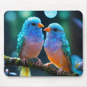 Tapis De Souris Panier de souris Lovebirds doux