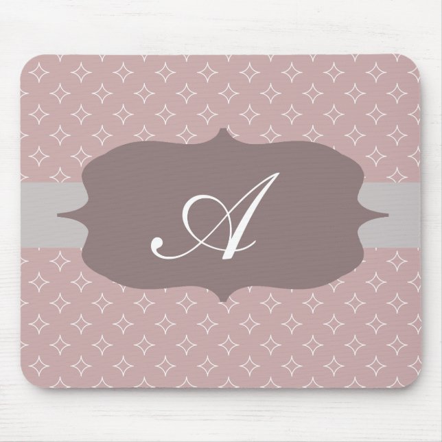 Tapis De Souris Panier de souris monogramme (Devant)